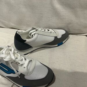 Bally Gavin 8.5 New fashion sneakers white & blue